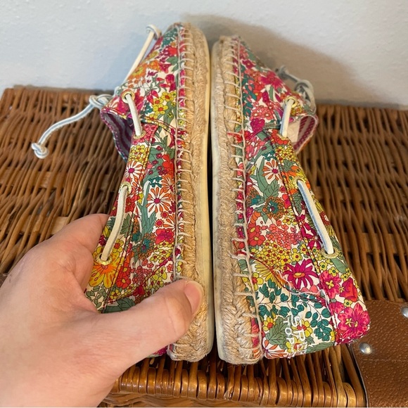 Sperry Top Sider Shoes Womens 8 Floral Espadrille Flats STS91860 Multicolor - Picture 7 of 9